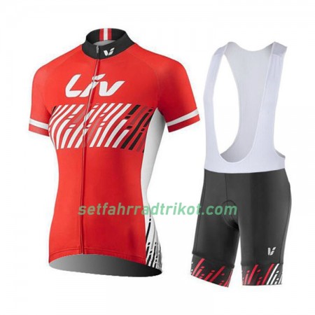 Fahrradbekleidung Radtrikot Kurzarm + Trägershorts 2017 CCC Liv Damen N004